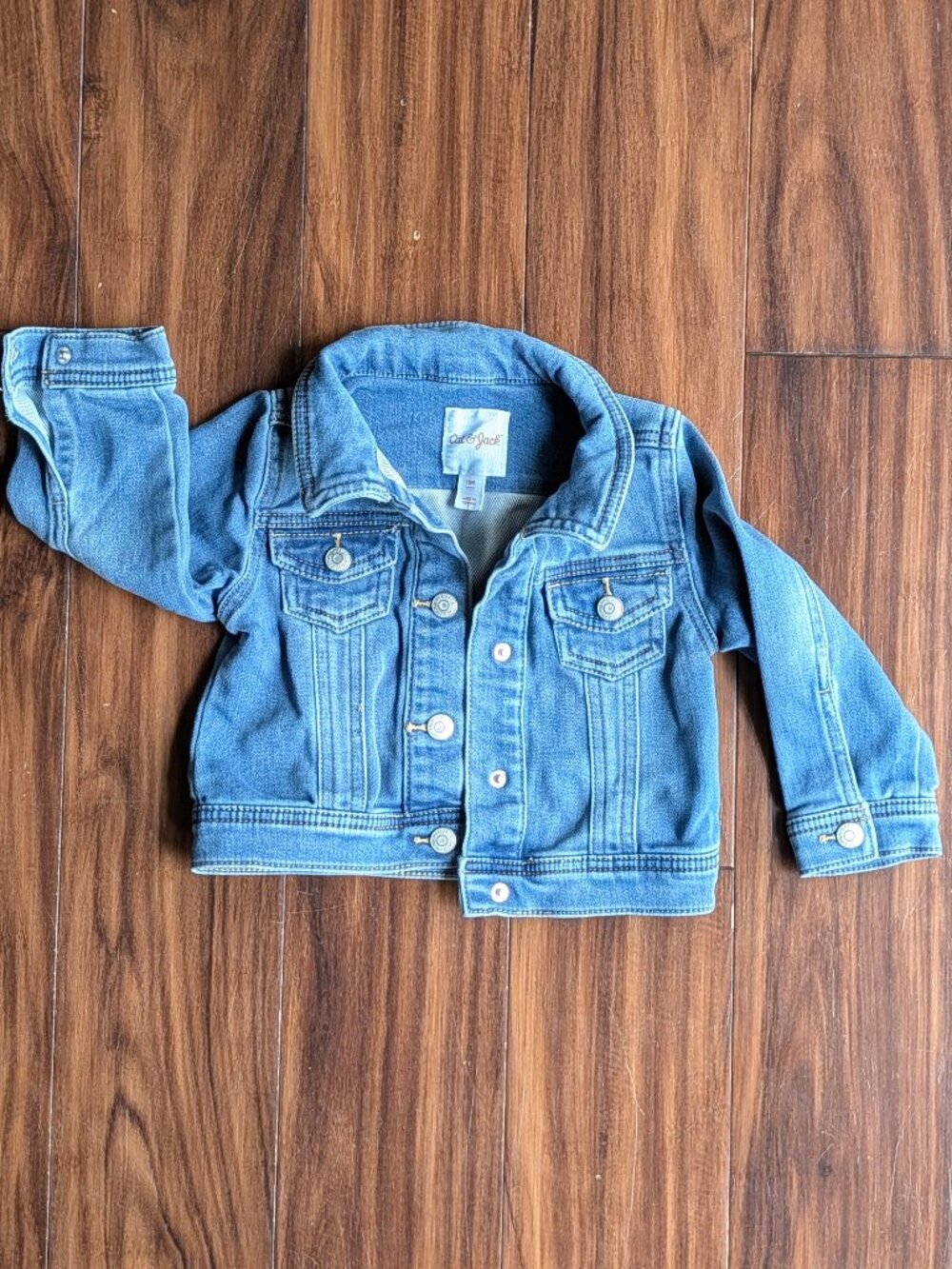 Cat & Jack Denim Button Jacket, 18m, NWOT